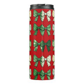 Festive Bows Christmas Tumbler for Gift Lovers Thermosbeker (Achterkant)