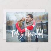 Festive Bows Feliz Navidad Feestdagenkaart (Voorkant)