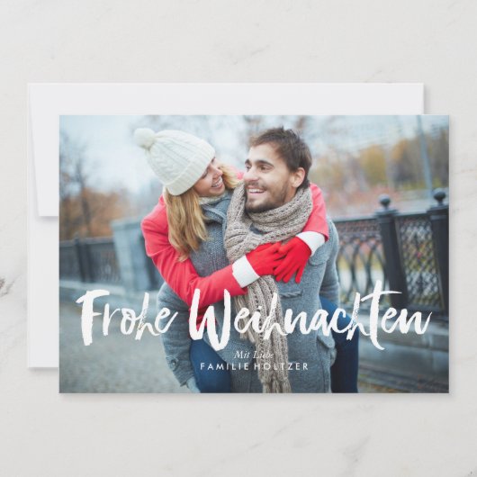 Festive Bows Frohe Weihnachten Feestdagenkaart (Voorkant)