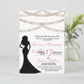 Festive Bridal Shower Invitation Kaart (Staand voorkant)
