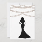 Festive Bridal Shower Invitation Kaart (Achterkant)