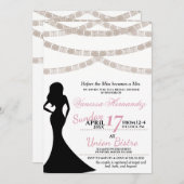Festive Bridal Shower Invitation Kaart (Voorkant / Achterkant)