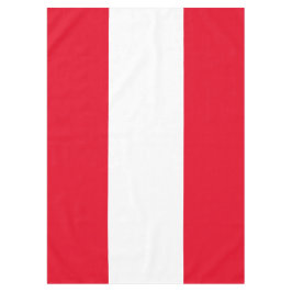 Festive Bright Red White Nautical Summer Stripes Tafelkleed