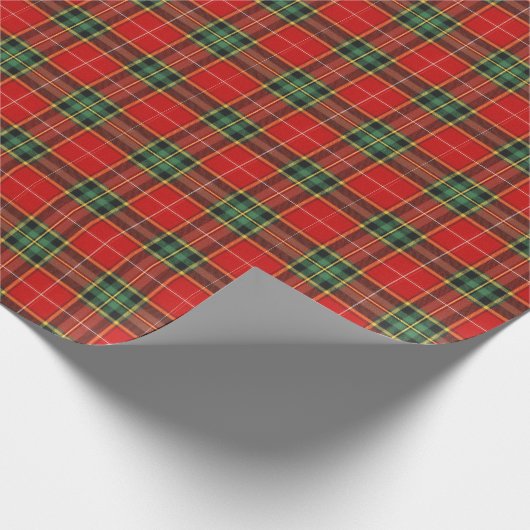 Festive Bright Tartan Cadeaupapier (Hoek)