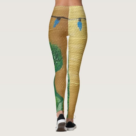 Festive Broccoli Leggings (Achterkant)
