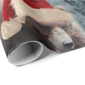 Festive Brown Beer kerstinpakpapier Cadeaupapier (Rol Hoek)