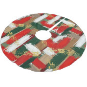 Festive Brush & Speckle Kerstboom Rok (Gekanteld)