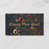 Festive-bubbels, nieuwjaarskaartje informatiekaartje (Voorkant)