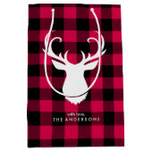 Festive Buffalo Pset Pattern" Medium Cadeauzakje (Voorkant)