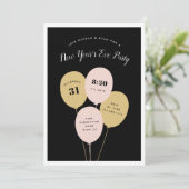 Festive Bunch | Uitnodiging Eve-partij nieuwjaar (Staand voorkant)