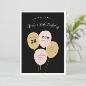 Festive Bunch | Uitnodiging van de partij Birthday (Staand voorkant)