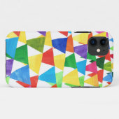 Festive Bunting, gekleurde vlaggen, witte achtergr Case-Mate iPhone Case (Achterkant (horizontaal))