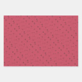 Festive Burgundy Snowflake kerstboom Inpakpapier Vel (Voorkant 2)