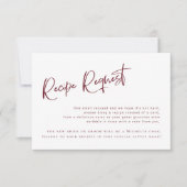 Festive Burgundy Vrijgezellenfeest Recipe Request (Voorkant)