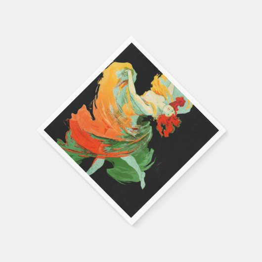 Festive Cabaret Dancer Napkins Servet (Hoek)