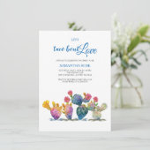 Festive Cactus Vrijgezellenfeest Fiesta Kaart (Staand voorkant)