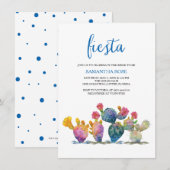 Festive Cactus Vrijgezellenfeest Fiesta Kaart (Voorkant / Achterkant)