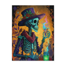 Festive Calavera! - Mexicaanse Skeleton Art