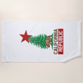 Festive California Republic for the Feestdagen on  Strandlaken (Voorkant)