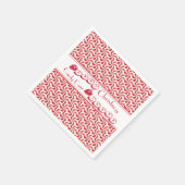 Festive Candy Cane Kisses in 3D Kerstmis Napkins Servet (Hoek)