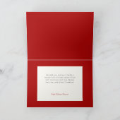 Festive Candy Cane Merry Christmas One Photo Feestdagen Kaart (Binnen)