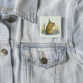 Festive Capybara Birthday Pet Button (In situ)