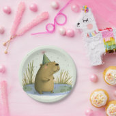 Festive Capybara Birthday Pet Paper Borden Papieren Bordje (Feest)