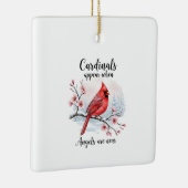 Festive Cardinals Keramisch Ornament (Rechts)