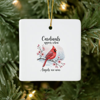 Festive Cardinals Keramisch Ornament