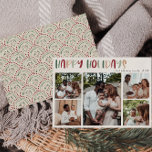 Festive Casual Colorful Prettige feestdagen Vijf F Feestdagenkaart<br><div class="desc">Deze feestelijke, casual, kleurrijke prettige feestdagen vijffotofeestkaart is perfect voor uw leuke, creatieve, heldere feestelijke groet. Het is een uniek, speels modern lettertype in rood, boho tan, en licht en donkergroen, maken een gelukkig seizoensgebonden gevoel mogelijk. Als je de donkere winter van je geliefden wilt ophelderen met een schattige feestvreugde,...</div>