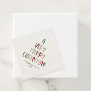 Festive Casual kerstdiamant Bedankjes Labels