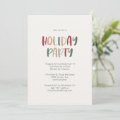 Festive Casual-kleurige feestdag Kaart (Staand voorkant)