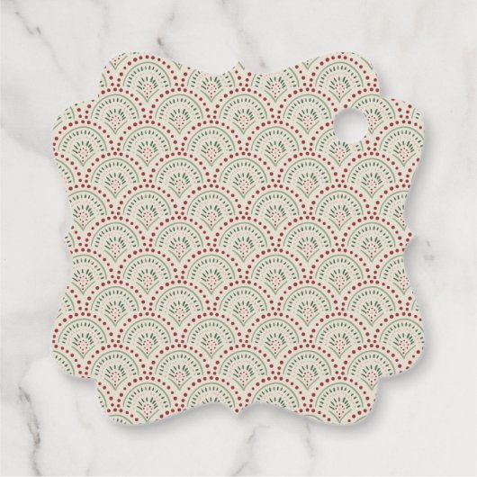 Festive Casual kleurrijk kerstvierkant Fancy vierk Bedankjes Labels (Achterkant)