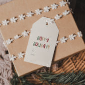 Festive Casual kleurrijke Prettige feestdagen van Cadeaulabel