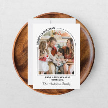 Festive Casual Merry Christmas Photo Card