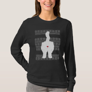 Festive Cat Butt Ugly Kerstfeestdag T-shirt