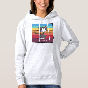 Festive Cat Lover Hoodie