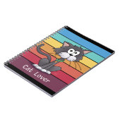 Festive Cat Lover Notitieboek (Linkerzijde)