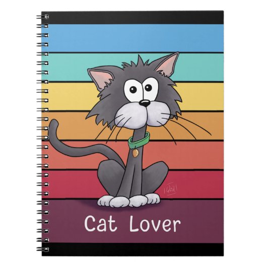 Festive Cat Lover Notitieboek (Voorkant)