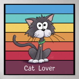 Festive Cat Lover Poster