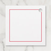 Festive Cheeky Santa - Aangepaste foto - Gepersona Bedankjes Labels (Achterkant)