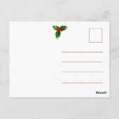 Festive Cheeky Santa - Aangepaste foto - Gepersona Briefkaart (Achterkant)