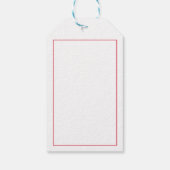 Festive Cheeky Santa - Aangepaste foto - Gepersona Cadeaulabel (Achterkant)