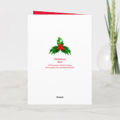 Festive Cheeky Santa - Aangepaste foto - Gepersona Kaart (Achterkant)