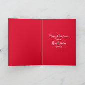 Festive Cheeky Santa - Aangepaste foto - Gepersona Kaart (Binnen)
