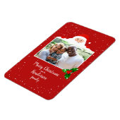 Festive Cheeky Santa - Aangepaste foto - Gepersona Magneet (Linkerzijde)
