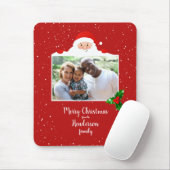 Festive Cheeky Santa - Aangepaste foto - Gepersona Muismat (Met muis)