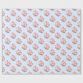 Festive Cheerleader Cadeaupapier (Vlak)