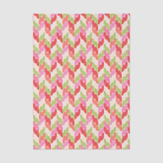 Festive Chevron christmas Tissuepapier (Voorkant)