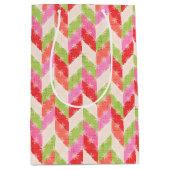 Festive chevron Gift Bag Medium Cadeauzakje (Voorkant)
